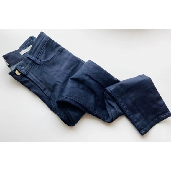 Frame • Le Skinny De Jeanne Dark Wash Jeans - Picture 1 of 5